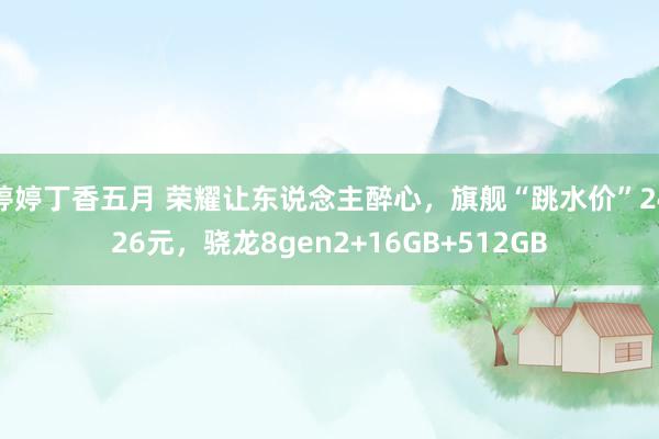 婷婷丁香五月 荣耀让东说念主醉心，旗舰“跳水价”2426元，骁龙8gen2+16GB+512GB