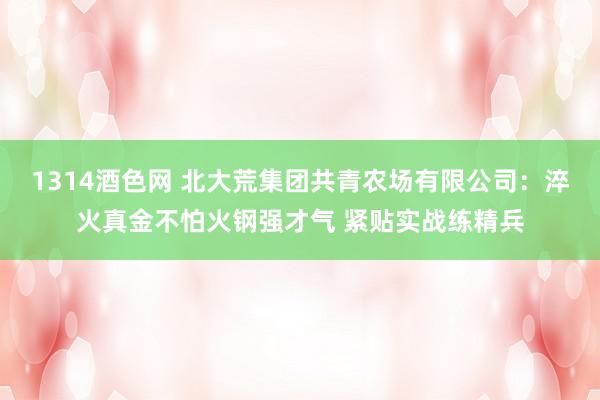 1314酒色网 北大荒集团共青农场有限公司：淬火真金不怕火钢强才气 紧贴实战练精兵