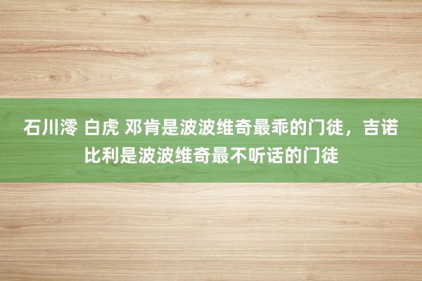 石川澪 白虎 邓肯是波波维奇最乖的门徒，吉诺比利是波波维奇最不听话的门徒